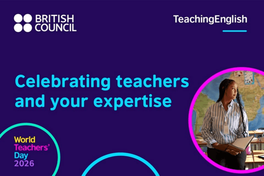 Join us in celebrating teachers' voices and discover how you can take your experience beyond your classroom by speaking at a future TeachingEnglish webinar.
