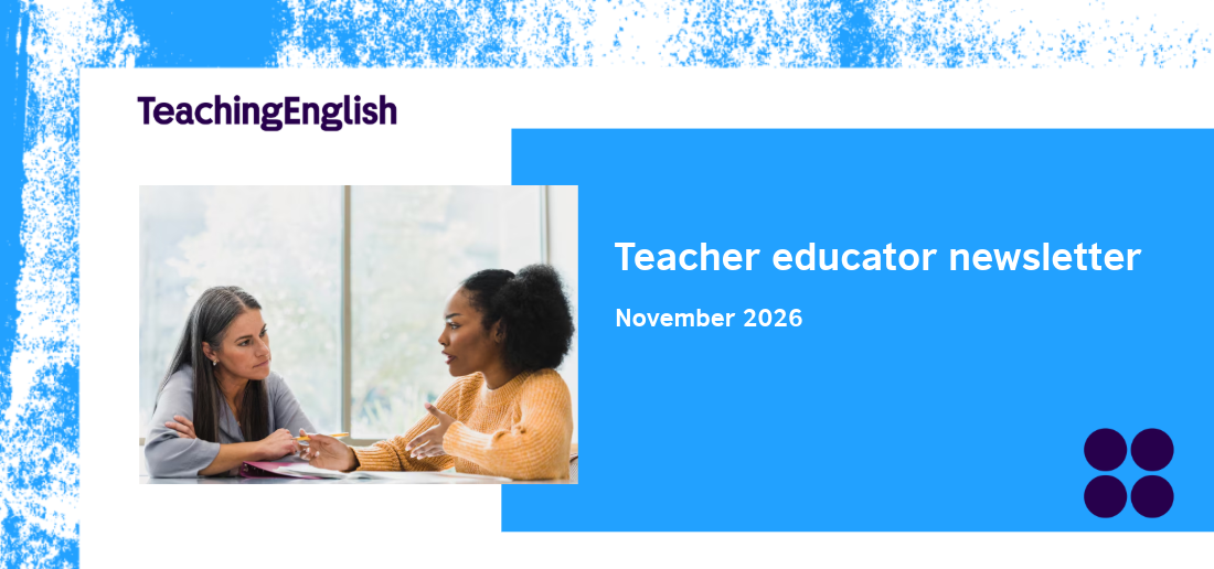 British Council logo. Teaching English. Image of a teacher. Effective feedback Resources for Photography day August newsletter no. 1-3 (3)