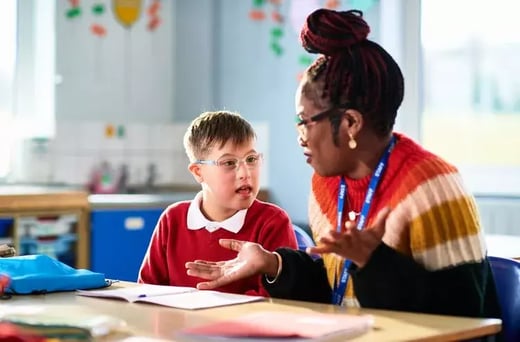 Photo of a teacher and student1